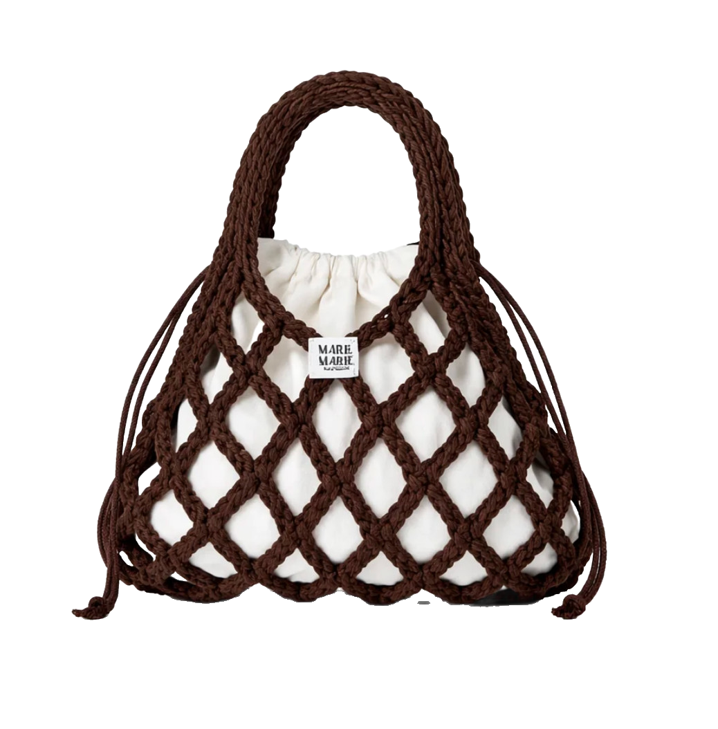 Chocolade - Gehaakte Net Bag Aanbiedingsprijs€59,00 Marie Marie