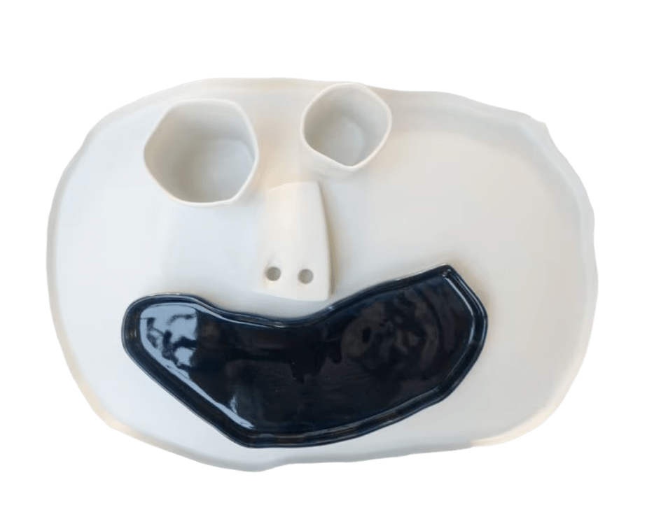 bord - happy face - plate - By The Mood
