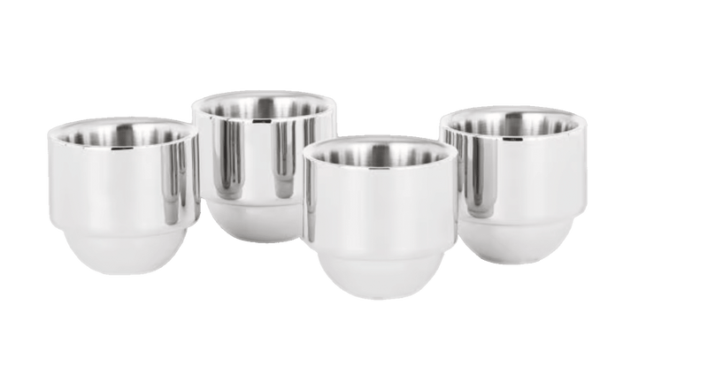 Tom Dixon Brew Espresso Cups – Set of 4 | Stainless Steel