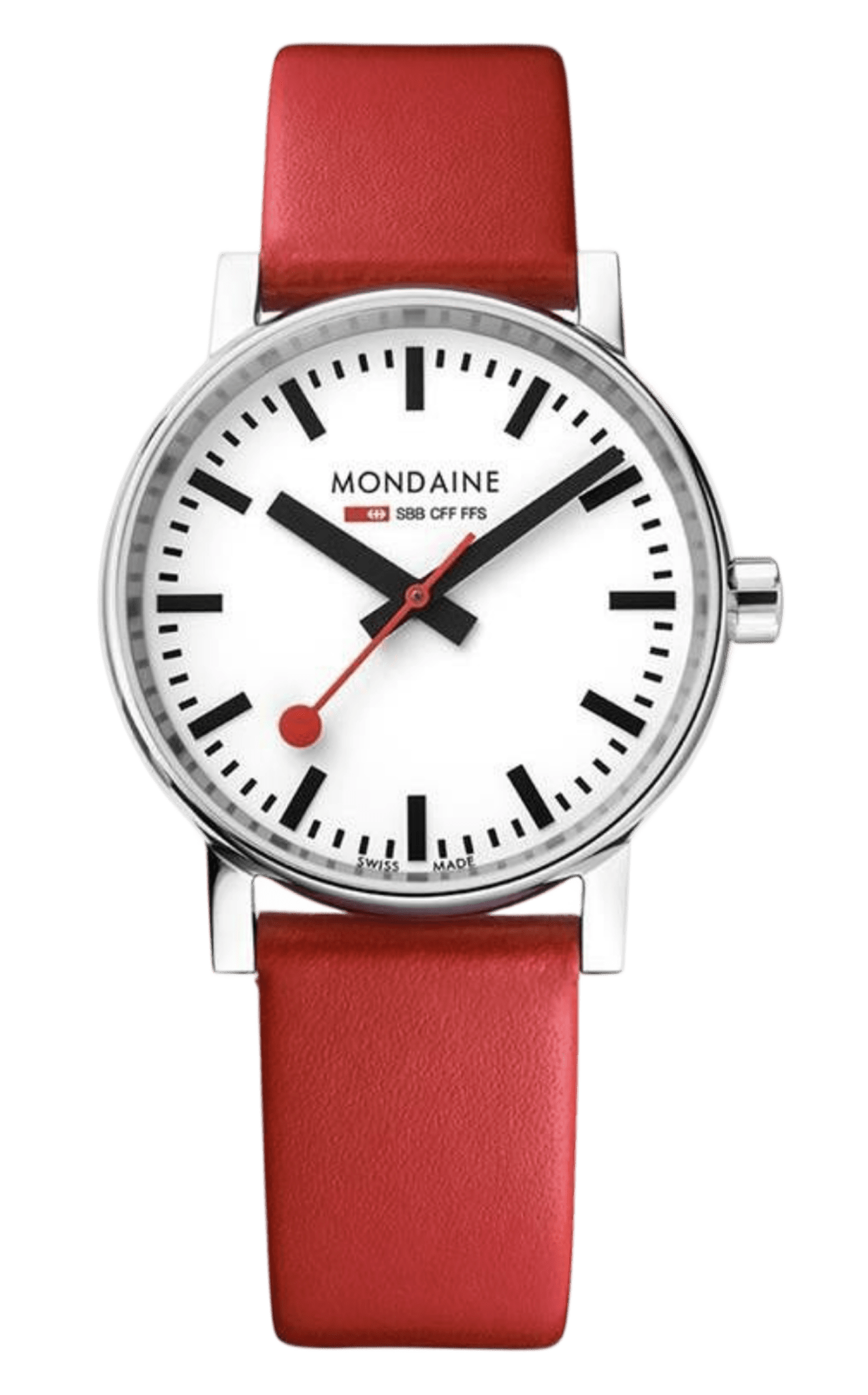 Horloge - Rood - Mondaine - €329 - By The Mood
