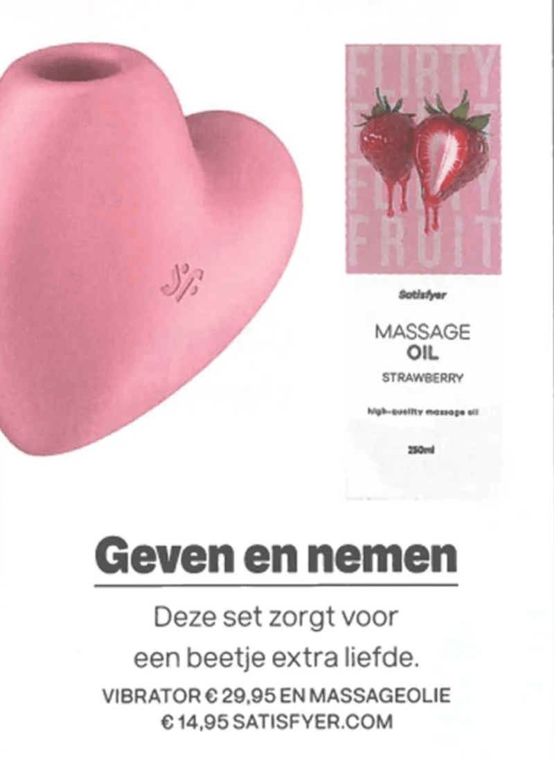 Satisfyer 'Cutie Heart', 8 cm, drukgolven en vibratie, speels design