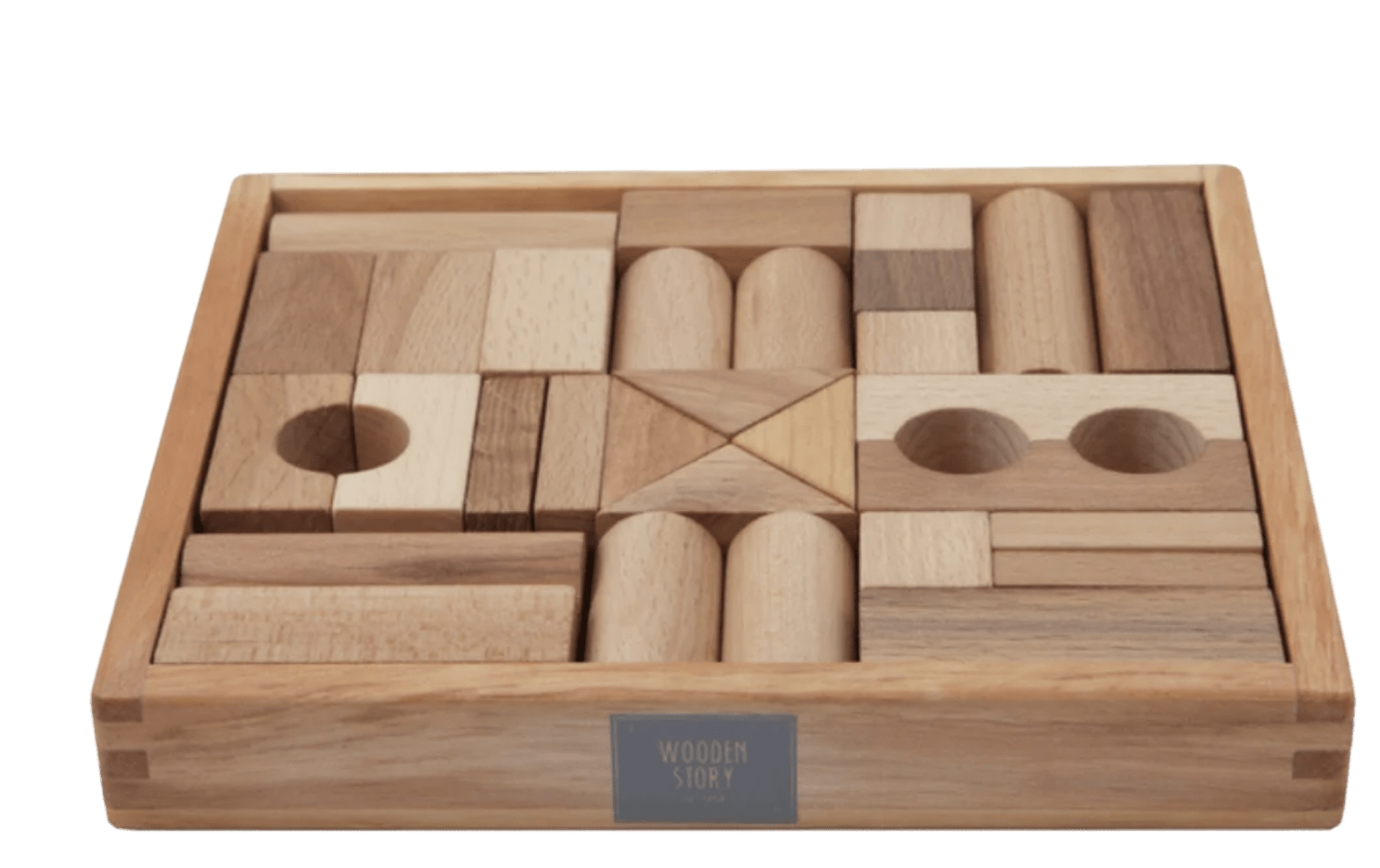 HOUTEN BLOKKEN IN SCHAAL | 30 STUKS Normale prijs €34,90 EUR - By The Mood