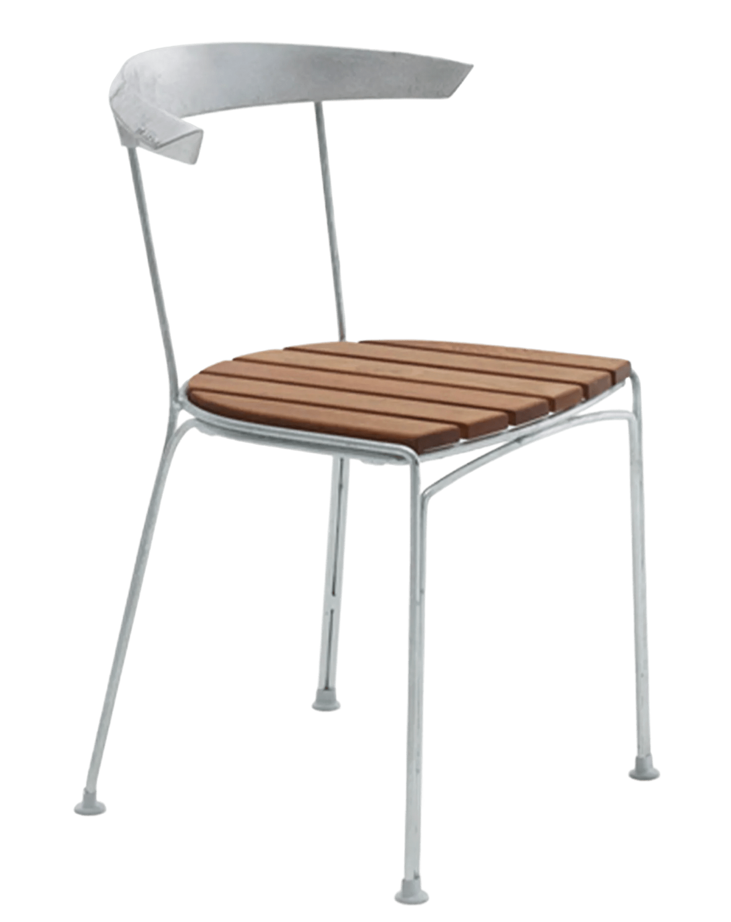 Dover stoel Mahonie, onbewerkt aluminium frame - By The Mood