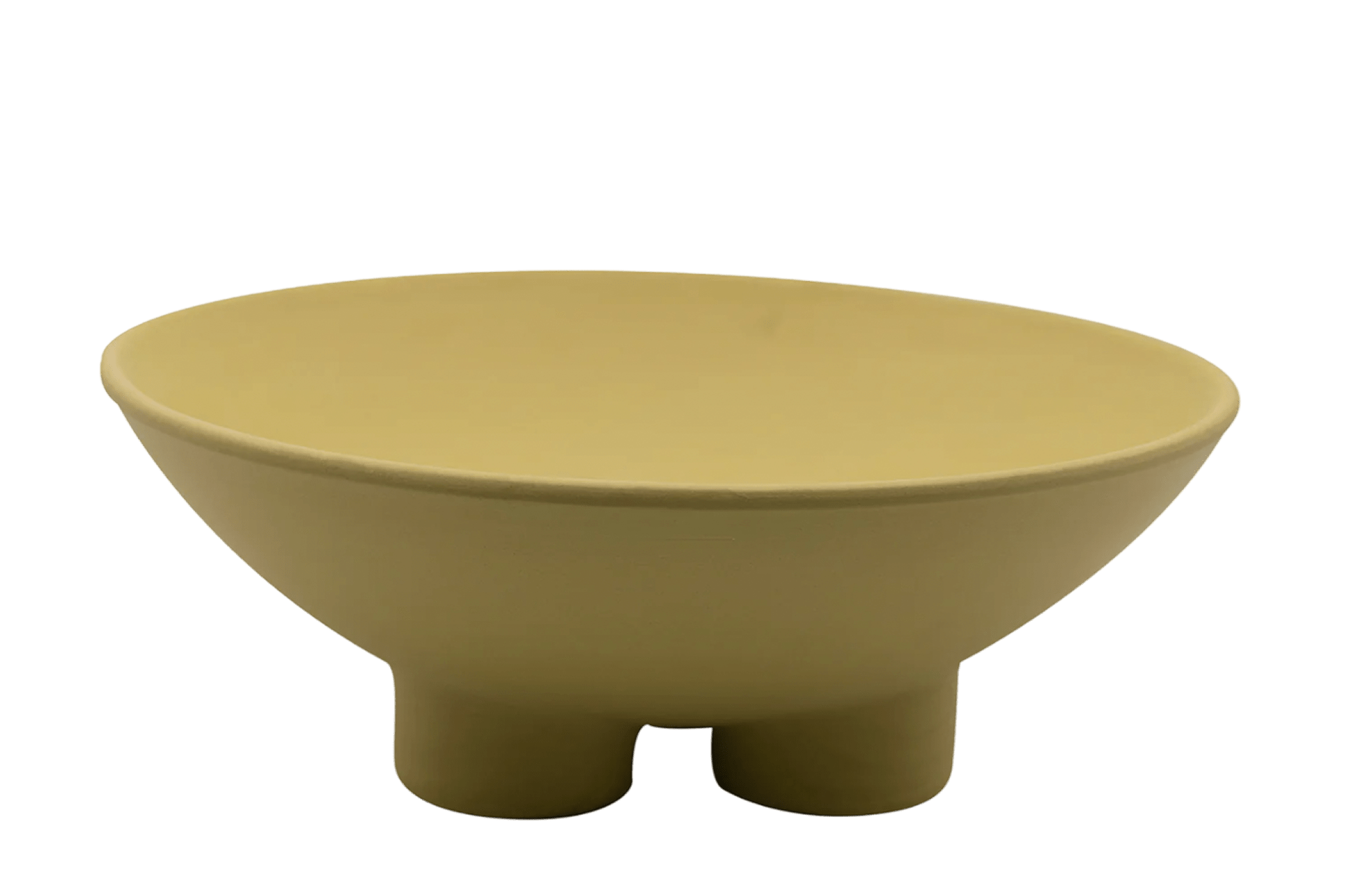 Burgio. fruitschaal Yellow Stoneware Sculptural Fruit Bowl 335 EUR - By The Mood