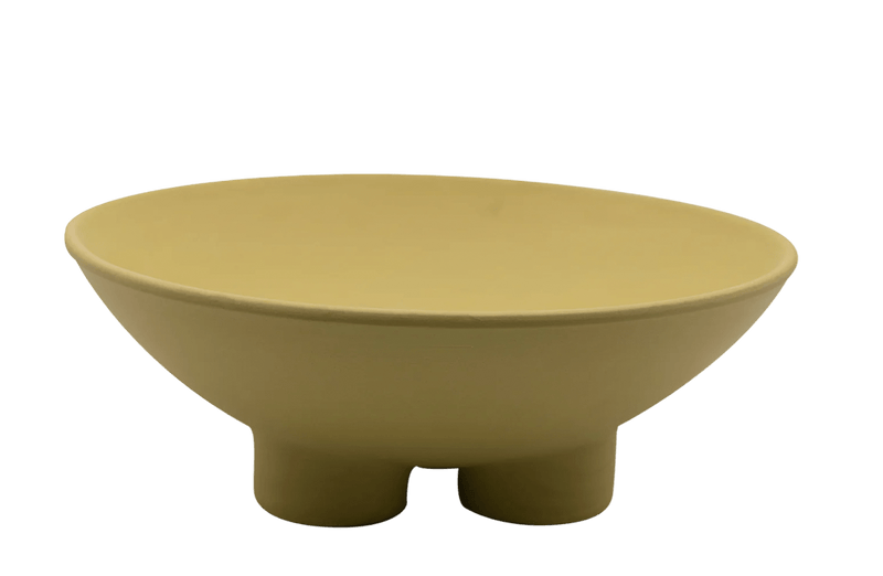 Burgio. fruitschaal Yellow Stoneware Sculptural Fruit Bowl  335 EUR