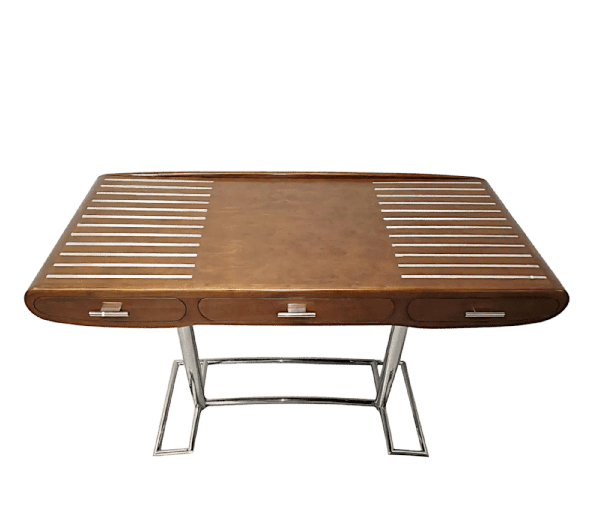 Bureau A Stunning Mid Century Design Walnut and Chrome Desk 152 €1,650 - By The Mood