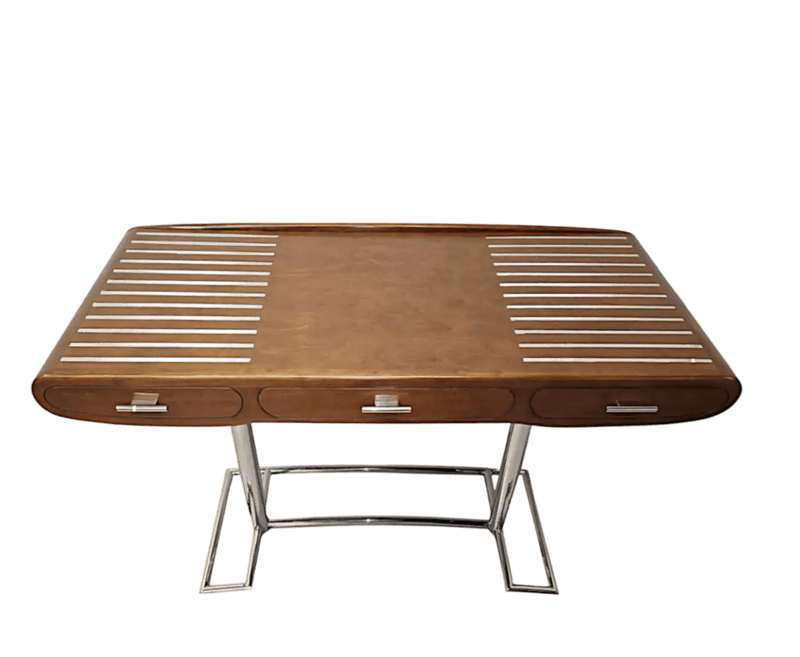 Bureau A Stunning Mid Century Design Walnut and Chrome Desk  152  €1,650