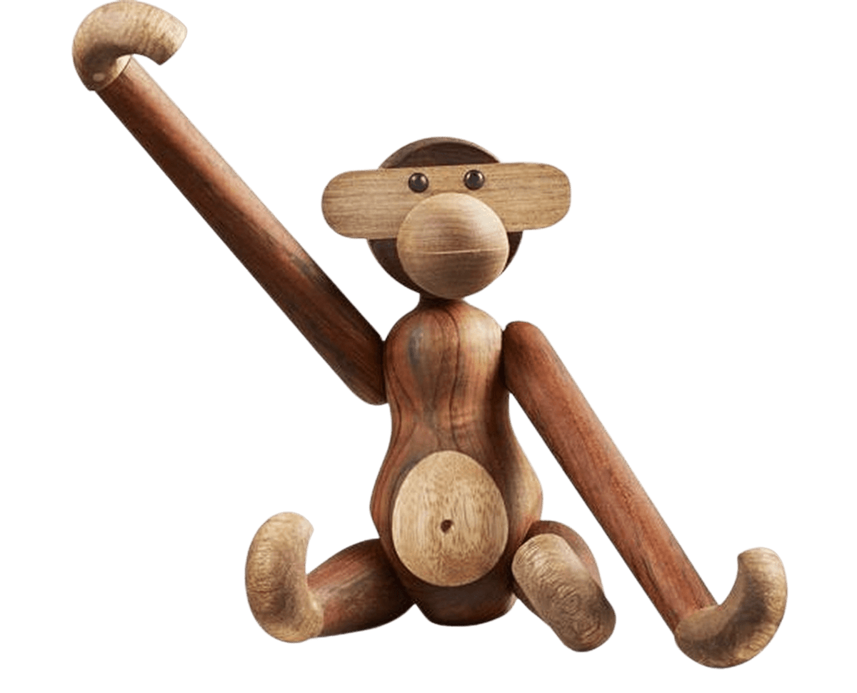 Kinderspeelgoed houten aap