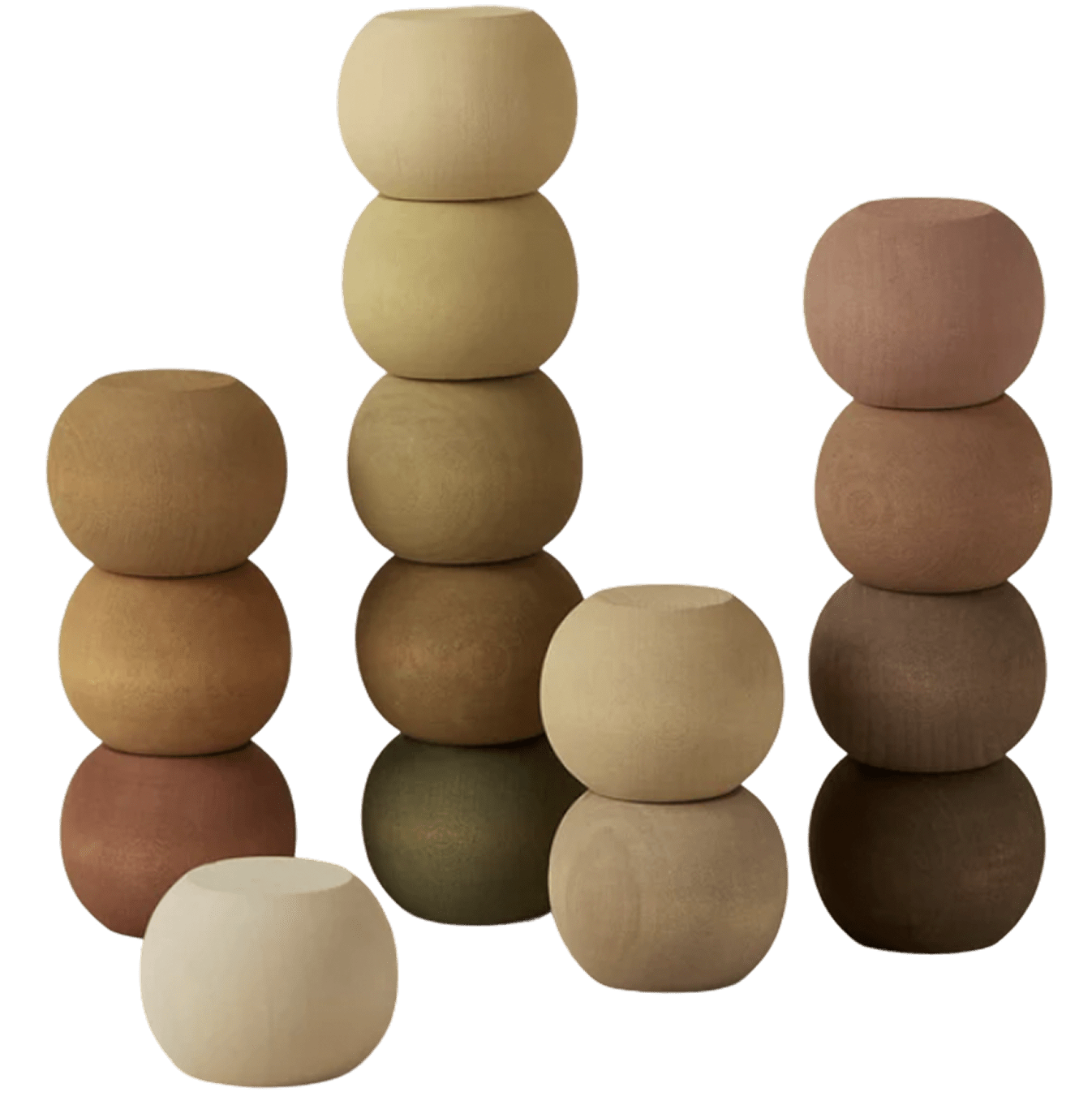 Houten speelgoed kind stapelballen - By The Mood