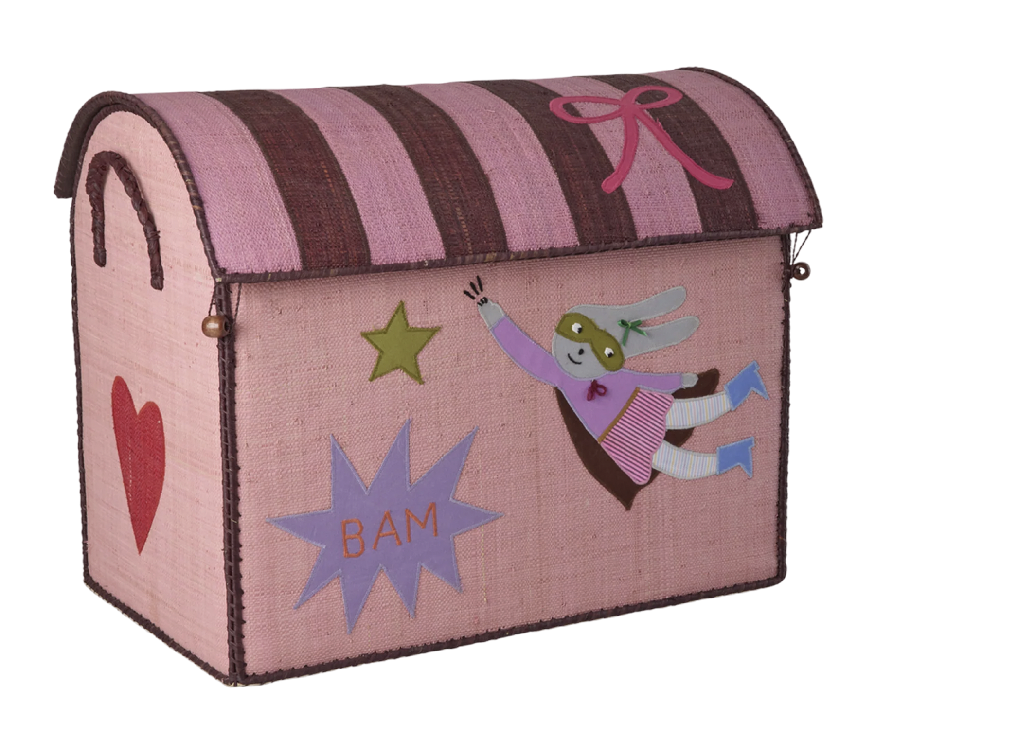 opberghuis kinderkamer roze