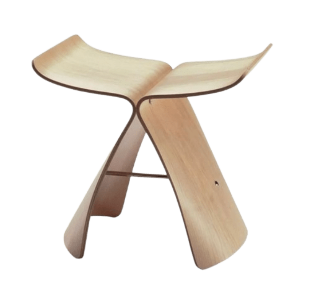 Vitra Butterfly Stool – Maple | Iconic Design Stool - By The Mood