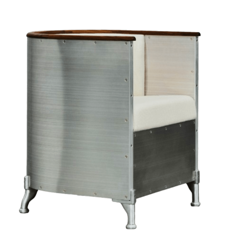 Källemo Aluminium fauteuil Aluminium gepolijst - By The Mood