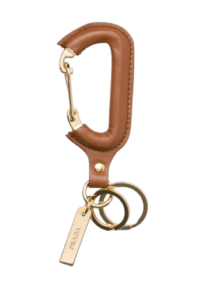 Leather keychain € 390 Prada